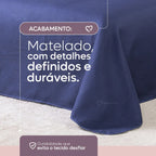 Kit Colcha Cobre Leito Casal Queen 3 Pçs Dupla Face 200 Fios