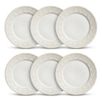 Kit 6 Pratos Jantar Raso Madeleine 2ª Melora Home