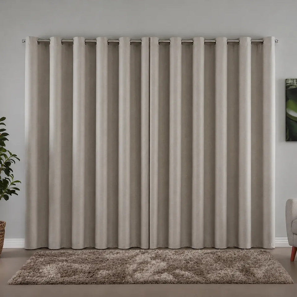 Cortina Blackout Linho 2,80 X 2,30 Vedação 100%
