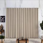 Cortina De Luxo Blackout Premium 4,00 X 2,30 Porta De Vidro Cor Palha
