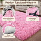 Tapete Grande 3,00x2,00 Peludo Felpudo Sala E Quarto Luxo Melora Home
