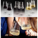 Jogo 6 Taças De Vinho Cristal Melora Home 360ml Designer Elegante