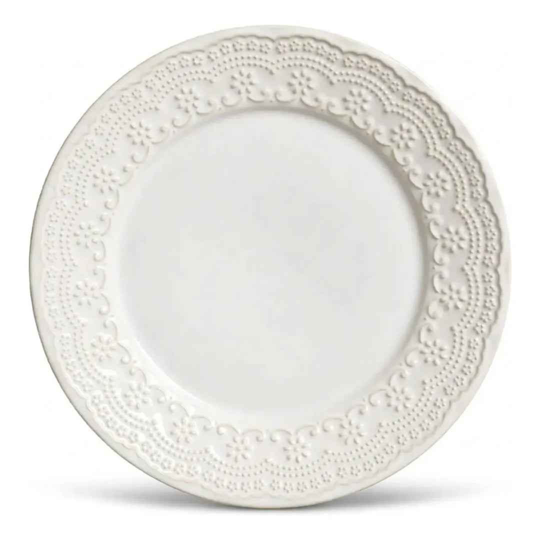 Kit 6 Pratos Jantar Raso Madeleine 2ª Melora Home