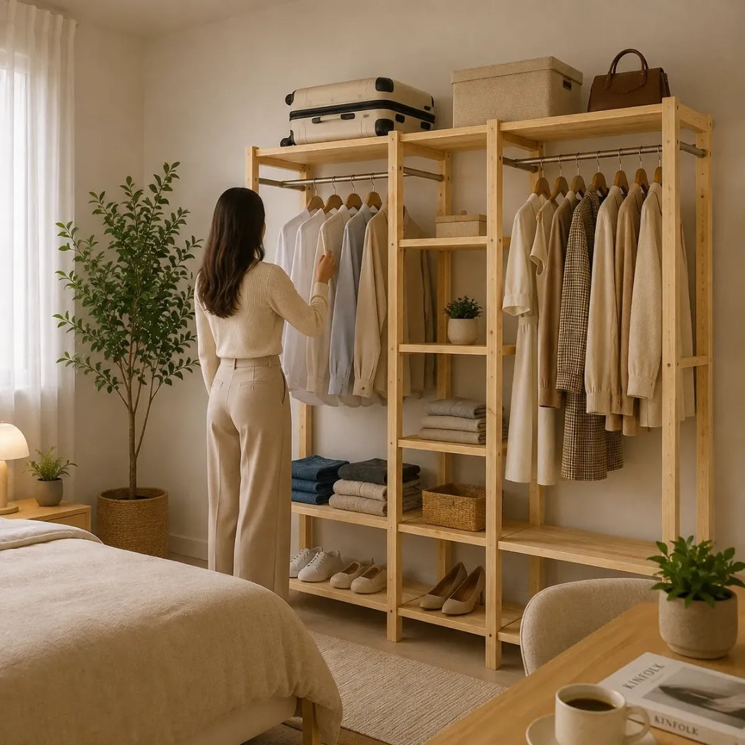 Estante Prateleira Madeira Quarto Closet Pinus Melora Home
