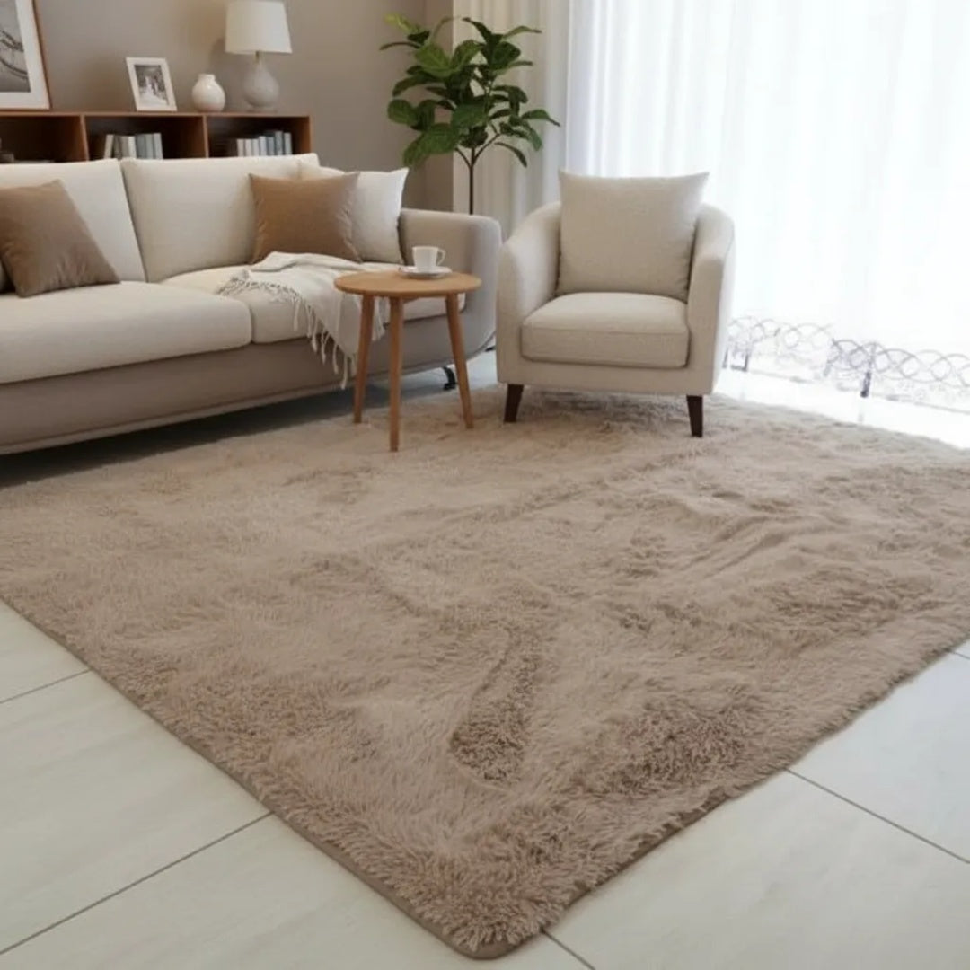 Tapete De Sala Quarto 3x2 Felpudo Shaggy Macio Peludo Alto