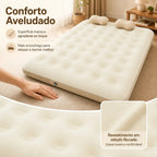 Colchão Inflável Queen Para Camping Super Resistente 300kg