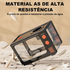 Kit Aquário Betta 31x20x21cm 13l C/ Bomba De Ar+led+itens