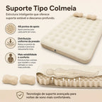 Colchão Inflável Queen Para Camping Super Resistente 300kg