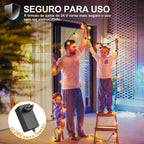 Varal De Luzes Led 30m Com 50 Lâmpada Externo Cordão Festão