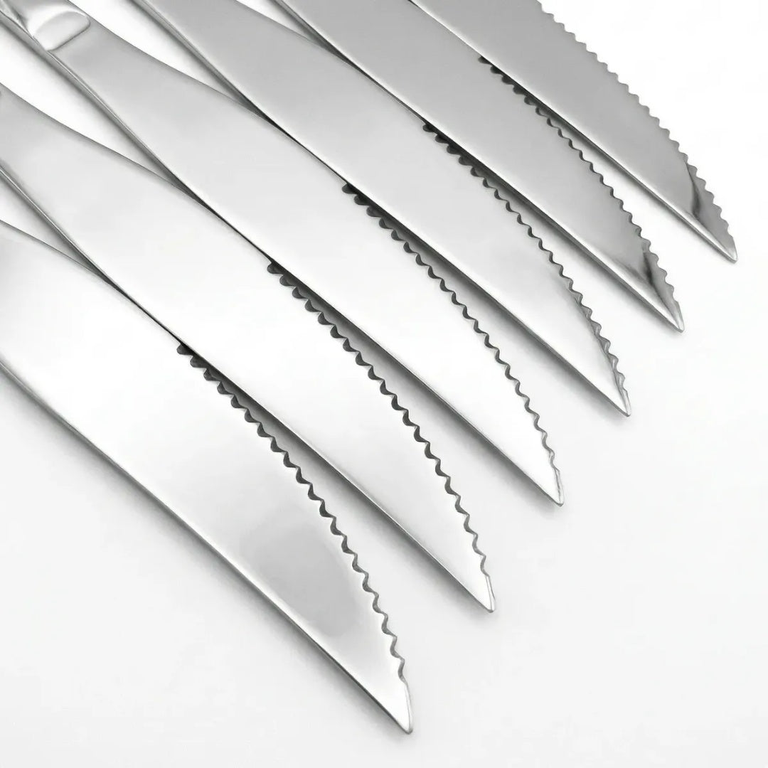 Jogo De Talheres 24 Peças Banhados A Ouro Aço Inox Premium