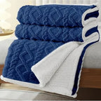 Manta Canelada Glamour Com Sherpa Lã 1,90 X 2,00 2026