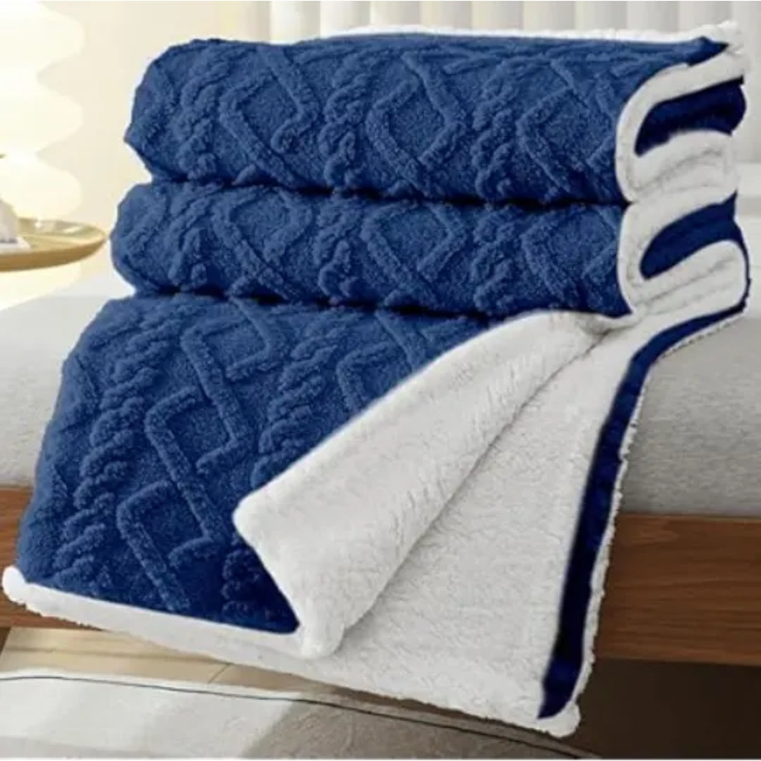 Manta Canelada Glamour Com Sherpa Lã 1,90 X 2,00 2026