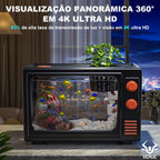 Kit Aquário Betta 31x20x21cm 13l C/ Bomba De Ar+led+itens