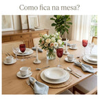 Kit 6 Pratos Jantar Raso Madeleine 2ª Melora Home