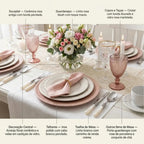 Kit 6 Pratos Jantar Raso Madeleine 2ª Melora Home