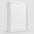 Guarda Roupa Solteiro 2 Portas De Correr 2 Gavetas Jb Cor Branco