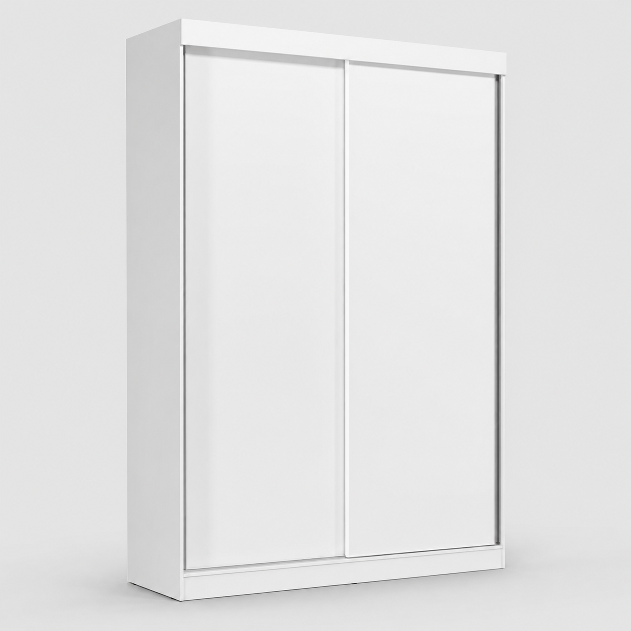Guarda Roupa Solteiro 2 Portas De Correr 2 Gavetas Jb Cor Branco
