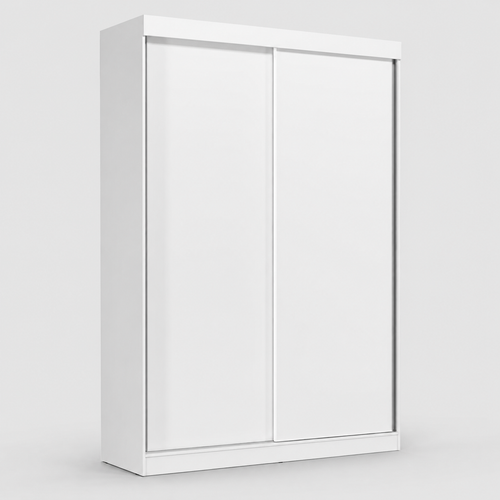 Guarda Roupa Solteiro 2 Portas De Correr 2 Gavetas Jb Cor Branco