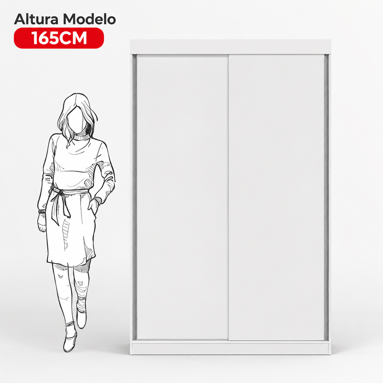 Guarda Roupa Solteiro 2 Portas De Correr 2 Gavetas Jb Cor Branco