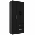 Guarda-Roupa Solteiro Nobre 3 Portas e 2 Gavetas – Branco