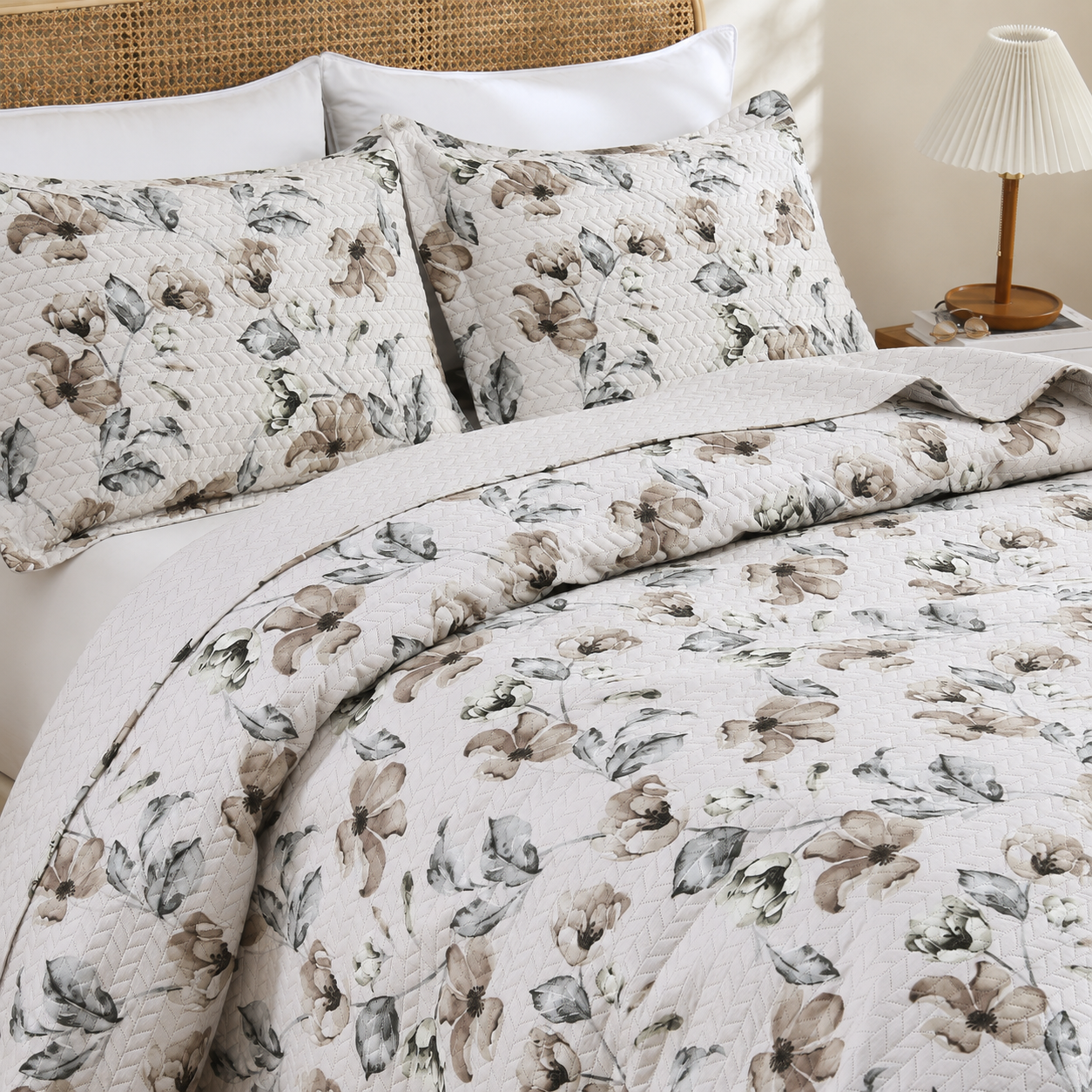 Kit Cobre-Leito Casal Dupla Face Bem Casa – 3 Peças