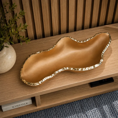 Centro De Mesa Melora Home Fosco Tipo Murano Ameba Decorativo Luxo