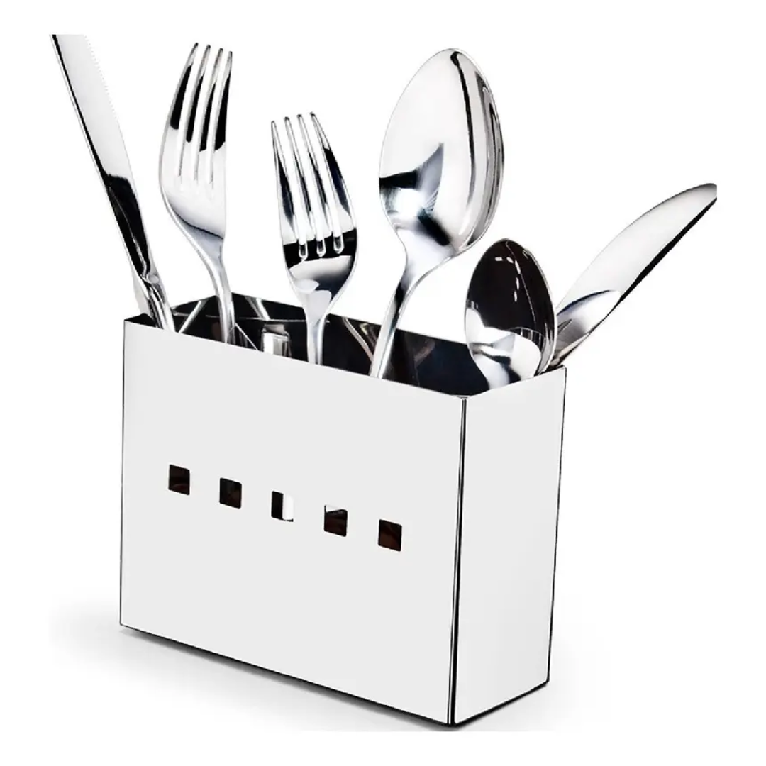 Escorredor De Louça Inox 16 Pratos Talher Inox Melora Home Inox