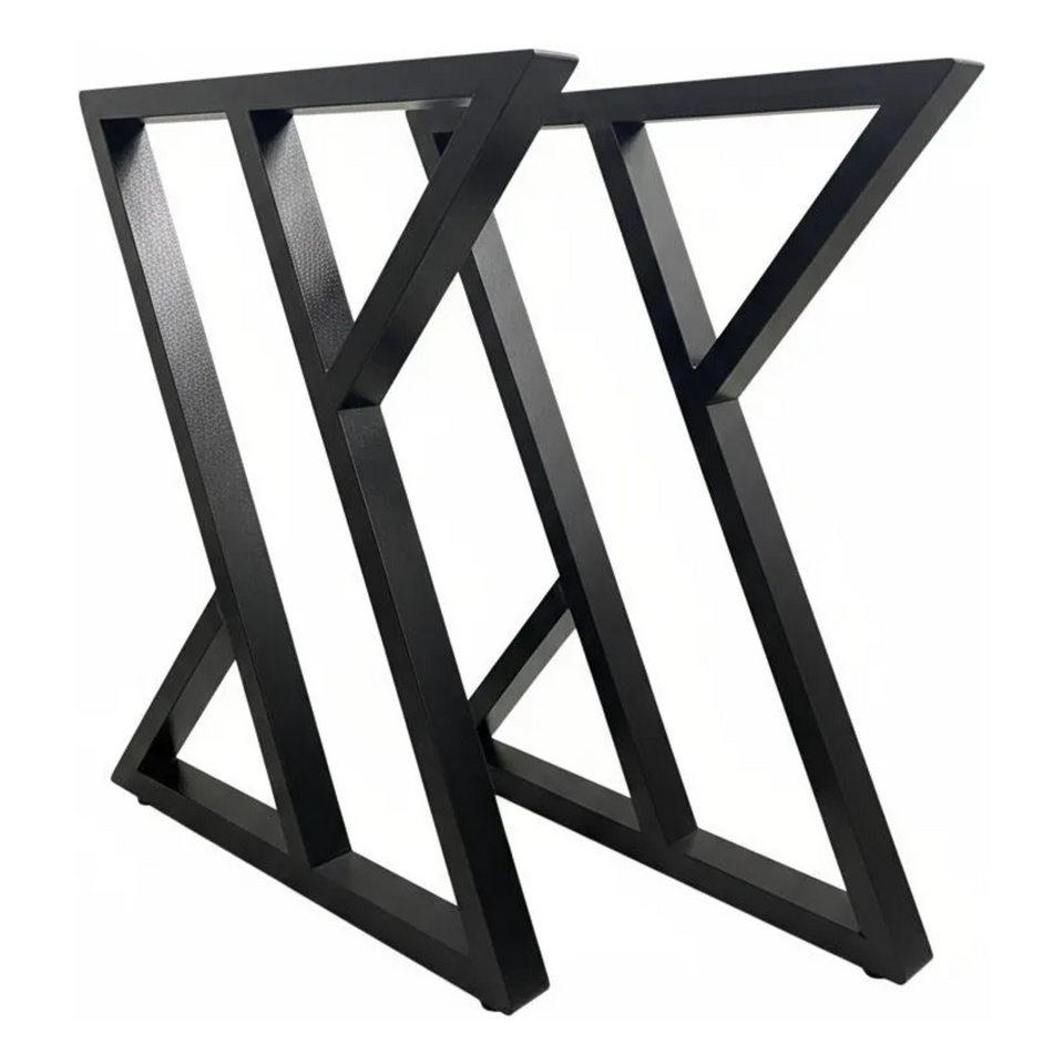 Pé De Mesa Estilo Industrial Reforçado Linha Decor - 2peças