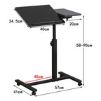 Mesa Apoio De Canto Lateral Notebook Para Sofá Cama Reguláve