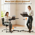 Mesa Apoio De Canto Lateral Notebook Para Sofá Cama Reguláve