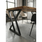 Pé De Mesa Estilo Industrial Reforçado Linha Decor - 2peças