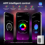 Fita LED RGB 10m com App, Controle e Fonte para Quarto Gamer