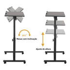 Mesa Apoio De Canto Lateral Notebook Para Sofá Cama Reguláve