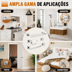 Kit 5 Acessórios Banheiro Inox 304 Toalheiro Duplo Genérica Kit5 60cm cor prateado