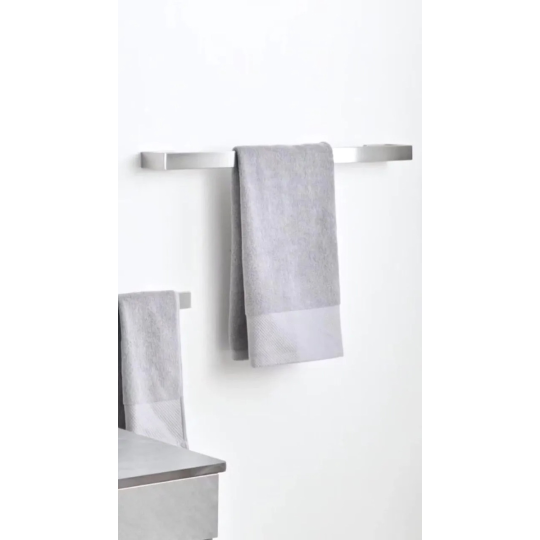 Kit 5 Acessórios Banheiro Inox 304 Toalheiro Duplo Genérica Kit5 60cm cor prateado