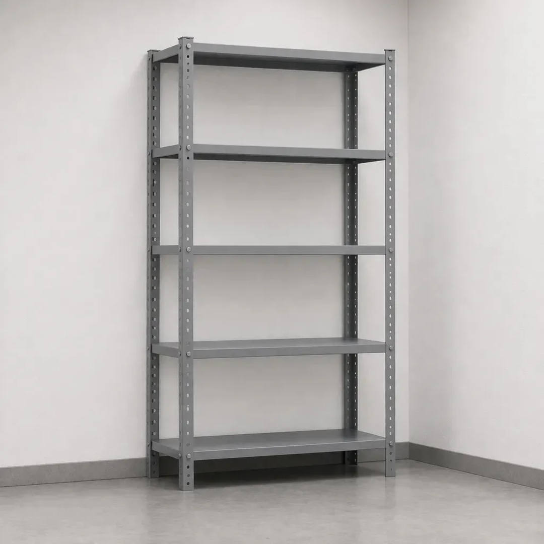 Prateleira De Aço 5 Bandejas 40x92cm Estante Coluna Melora Home Cinza