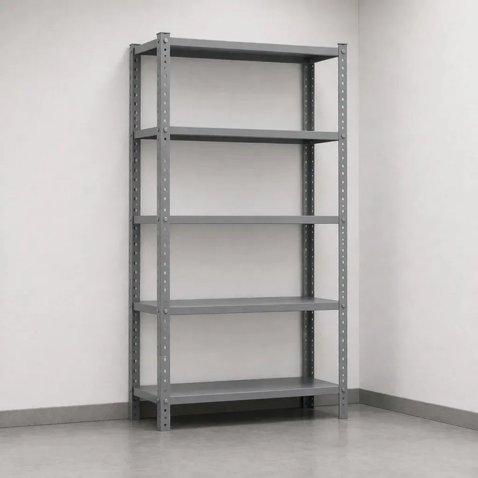 Prateleira De Aço 5 Bandejas 40x92cm Estante Coluna Melora Home Cinza